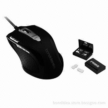 Laser Gaming Mouse with 8 Keys, Adjustable Weight Box, 5,000dpi and Programmable CD Driver